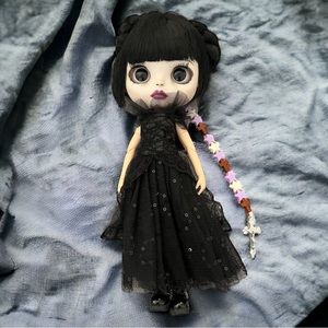 Wednesday Addams Blythe Custom Doll OOAK Dance Scene 2022